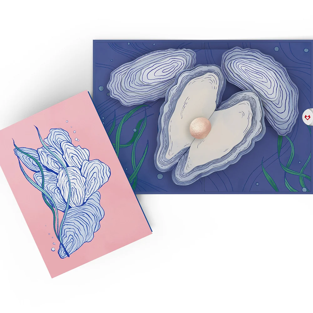 Lovepop Coastal Treasure Pop-Up Card & Glitter Bouquet Bundle - Image 2