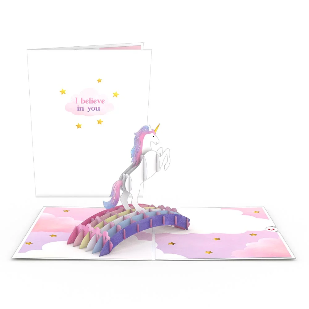 Lovepop Encouragement Unicorn Pop-Up Card