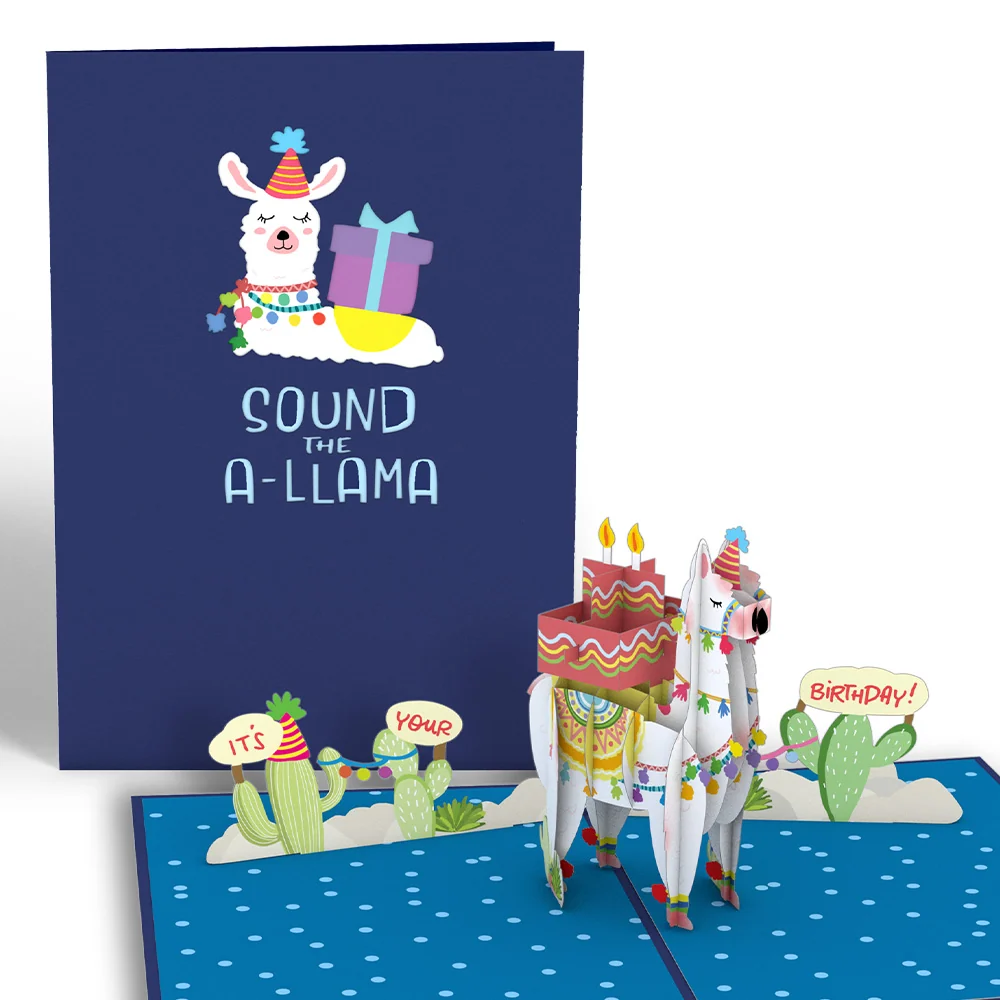 Lovepop Happy Birthday Llama Pop-Up Card