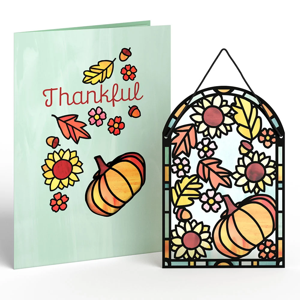 Lovepop Thankful Harvest Suncatcher Card - Image 2