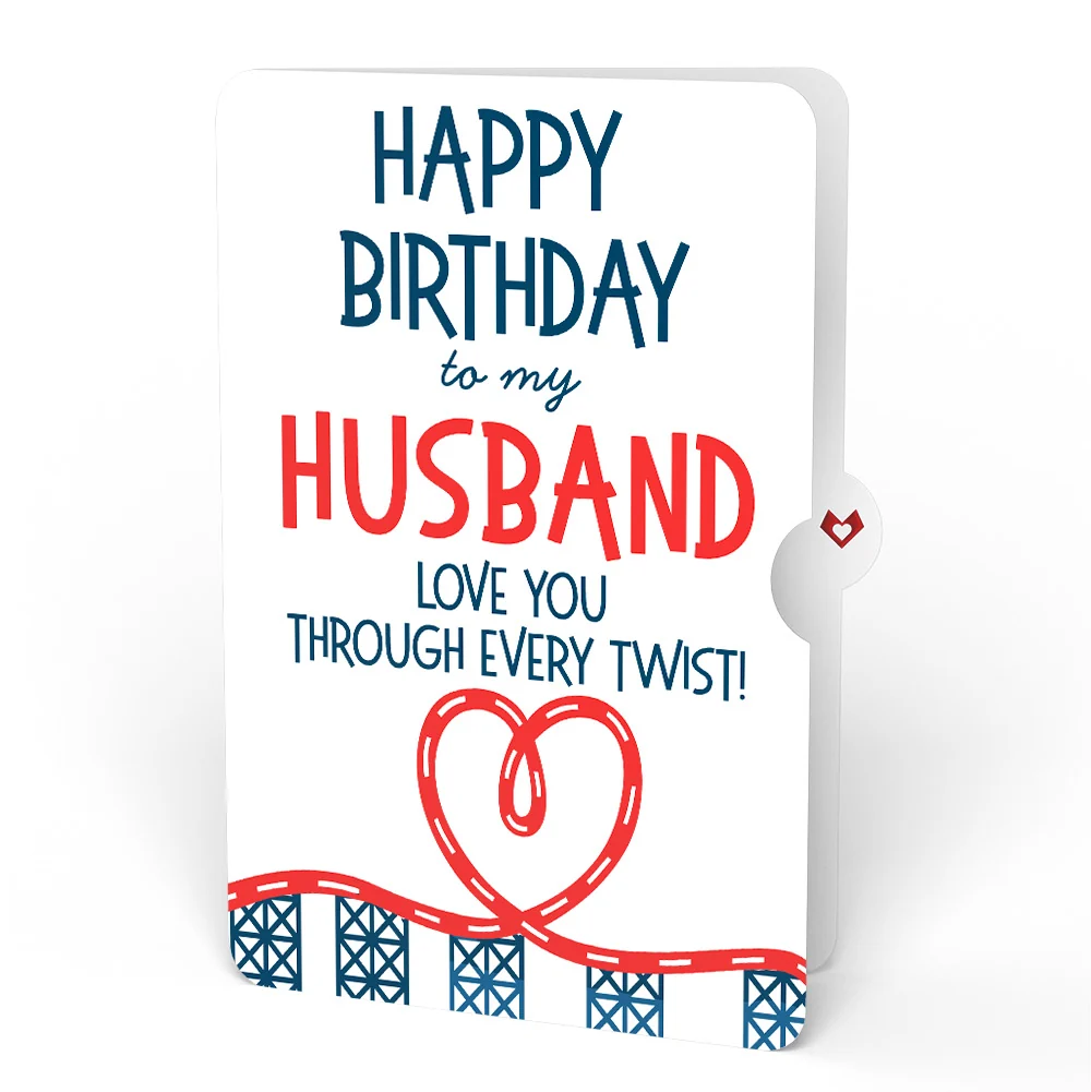 Lovepop Love Rollercoaster Birthday Pop-Up Card and Sentiment Set for Husband - Image 4