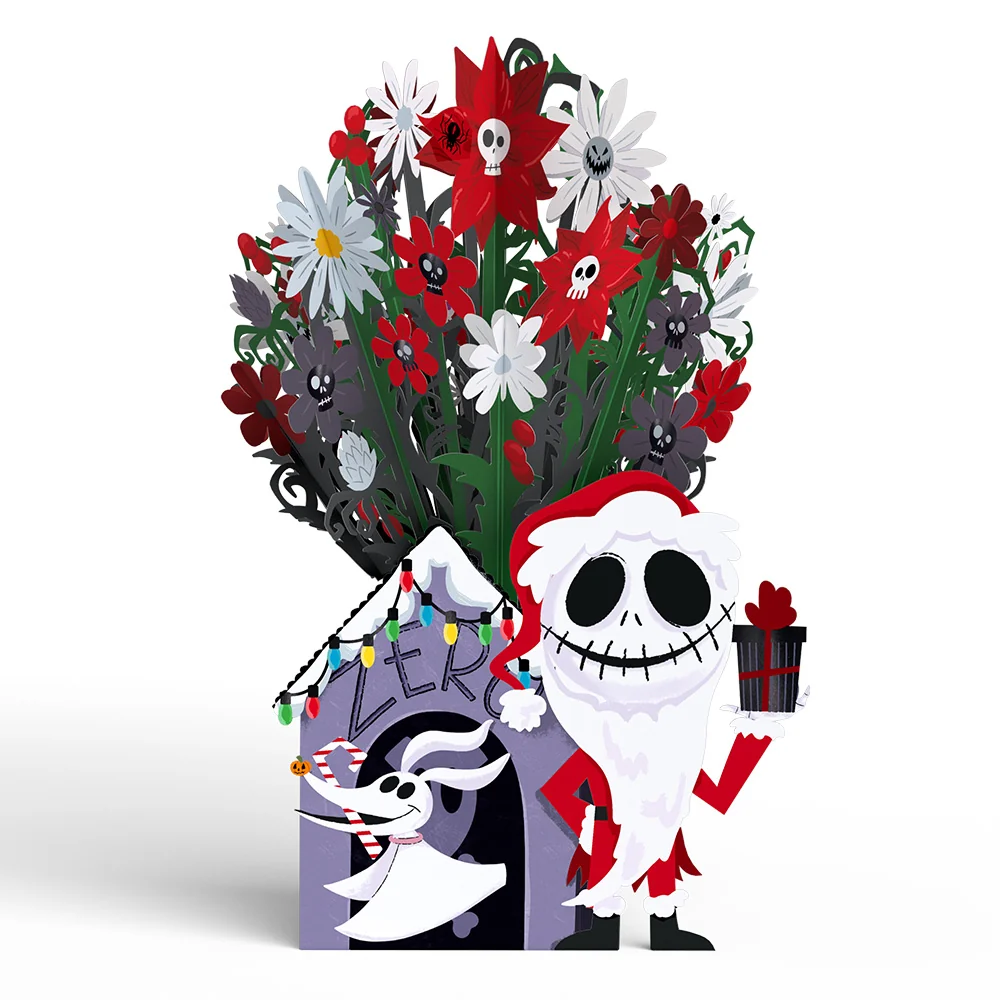 Lovepop Disney Tim Burton’s The Nightmare Before Christmas Santa Jack Skellington Flower Buds Bouquet - Image 4