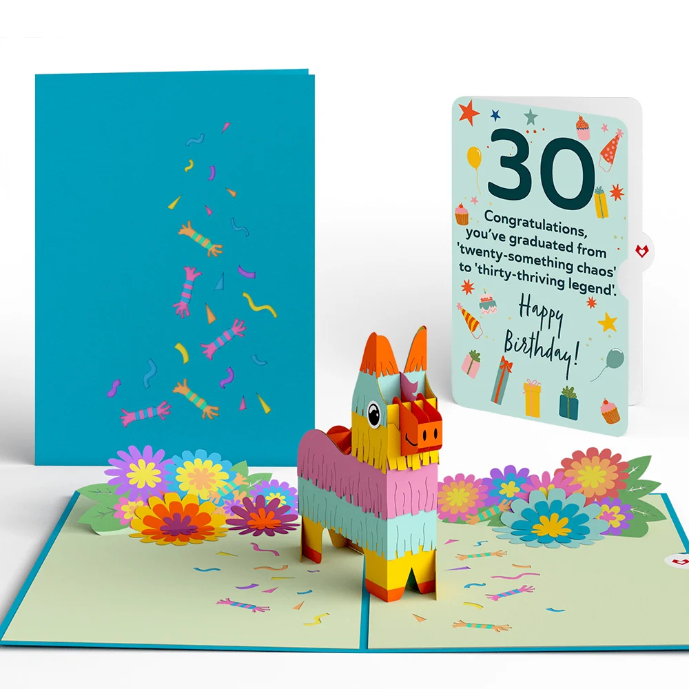 Lovepop Pinata 30th Birthday Pop-Up Card and Sentiment Set