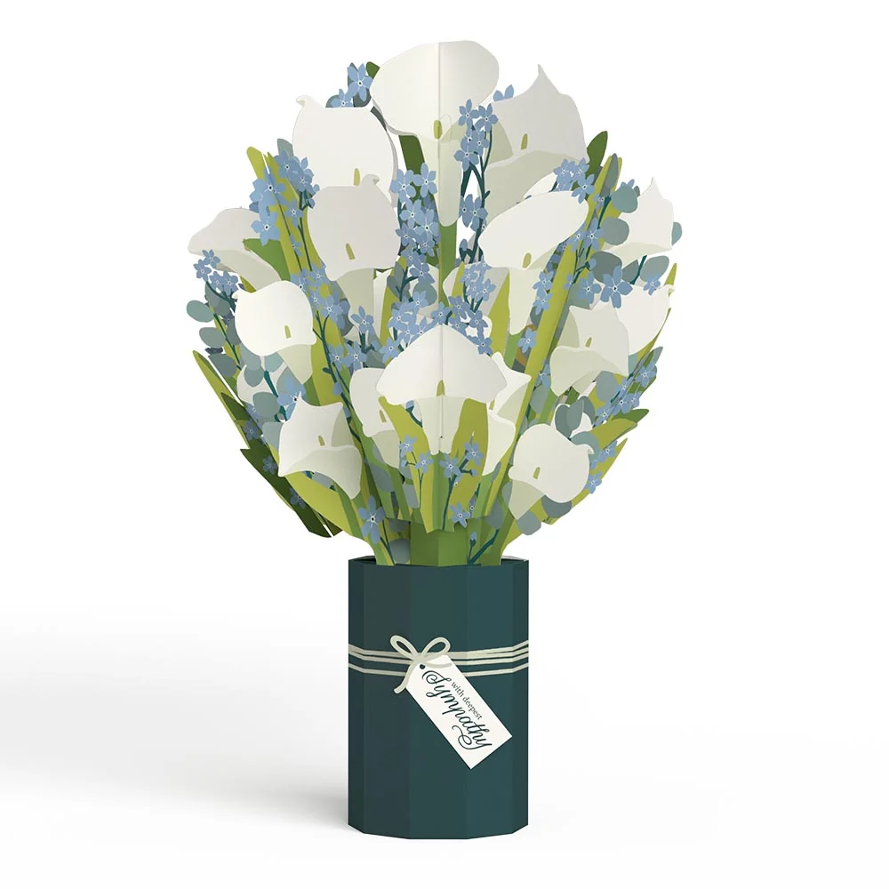 Lovepop Deepest Sympathy Pop-Up Card & Bouquet Bundle - Image 6