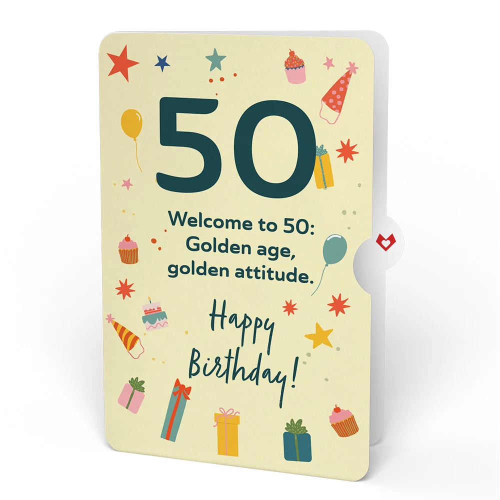 Lovepop Wishing You a Happy 50th Birthday Pop-Up Card and Sentiment Set - Image 4