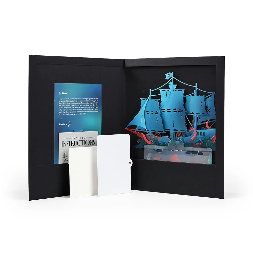 Lovepop Pirate Ship Unboxed Pop-Up Paper Sculpture - Image 14