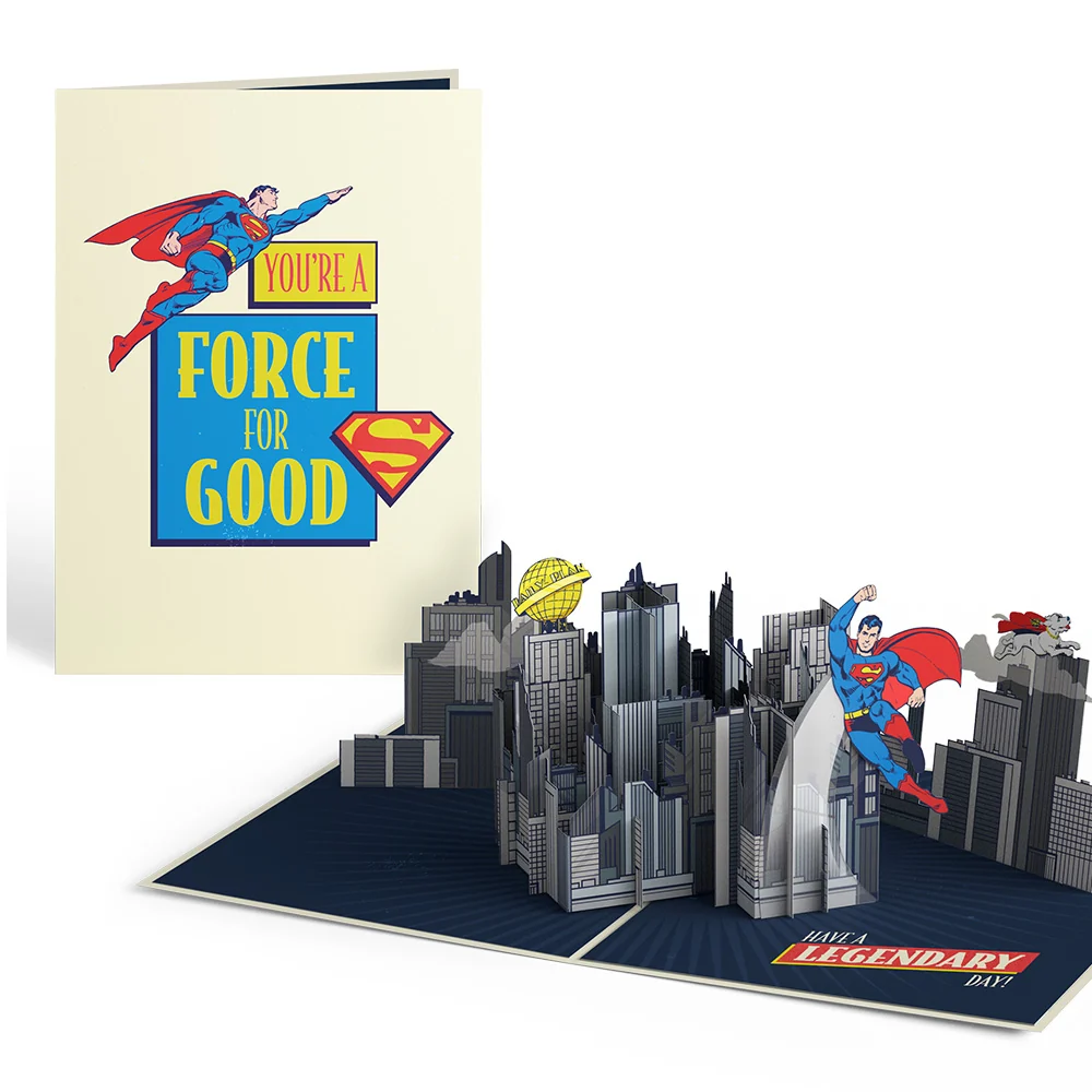 Lovepop Superman Have a Legendary Day Pop-Up Card