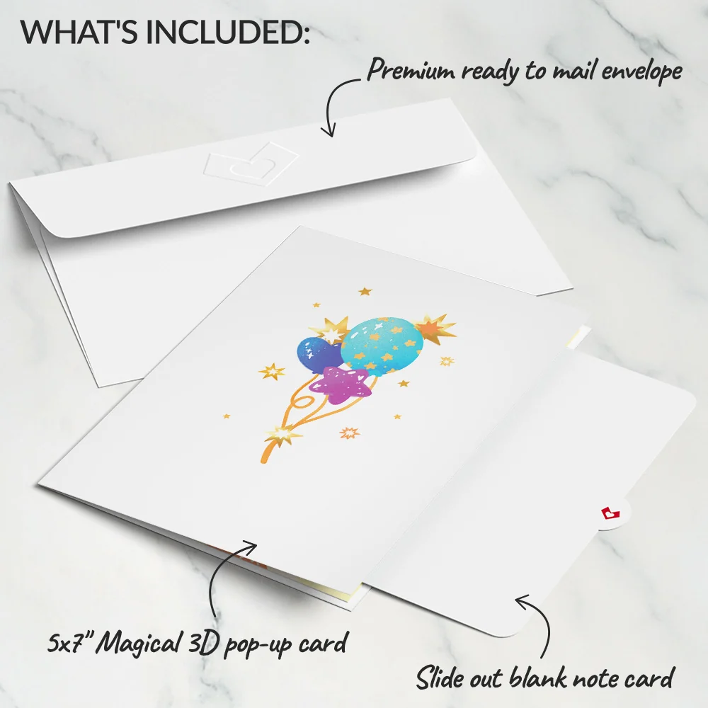 Lovepop Birthday Celebration Pop-Up Card Candle - Image 5