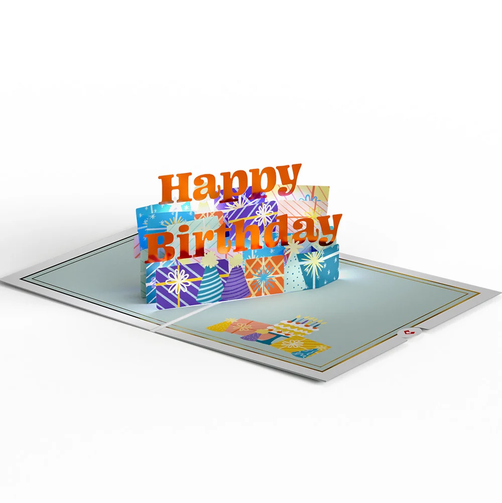 Lovepop Wishing You a Happy 70th Birthday Music and Lights Pop-Up Card and Sentiment Set Candle - Image 3