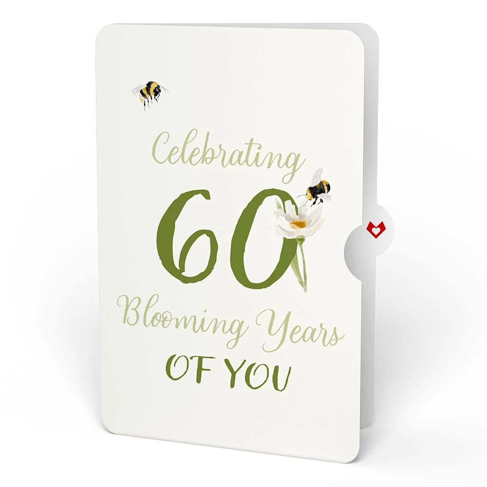 Lovepop Bloom 60th Birthday Pop-Up Card and Sentiment Set - Image 4