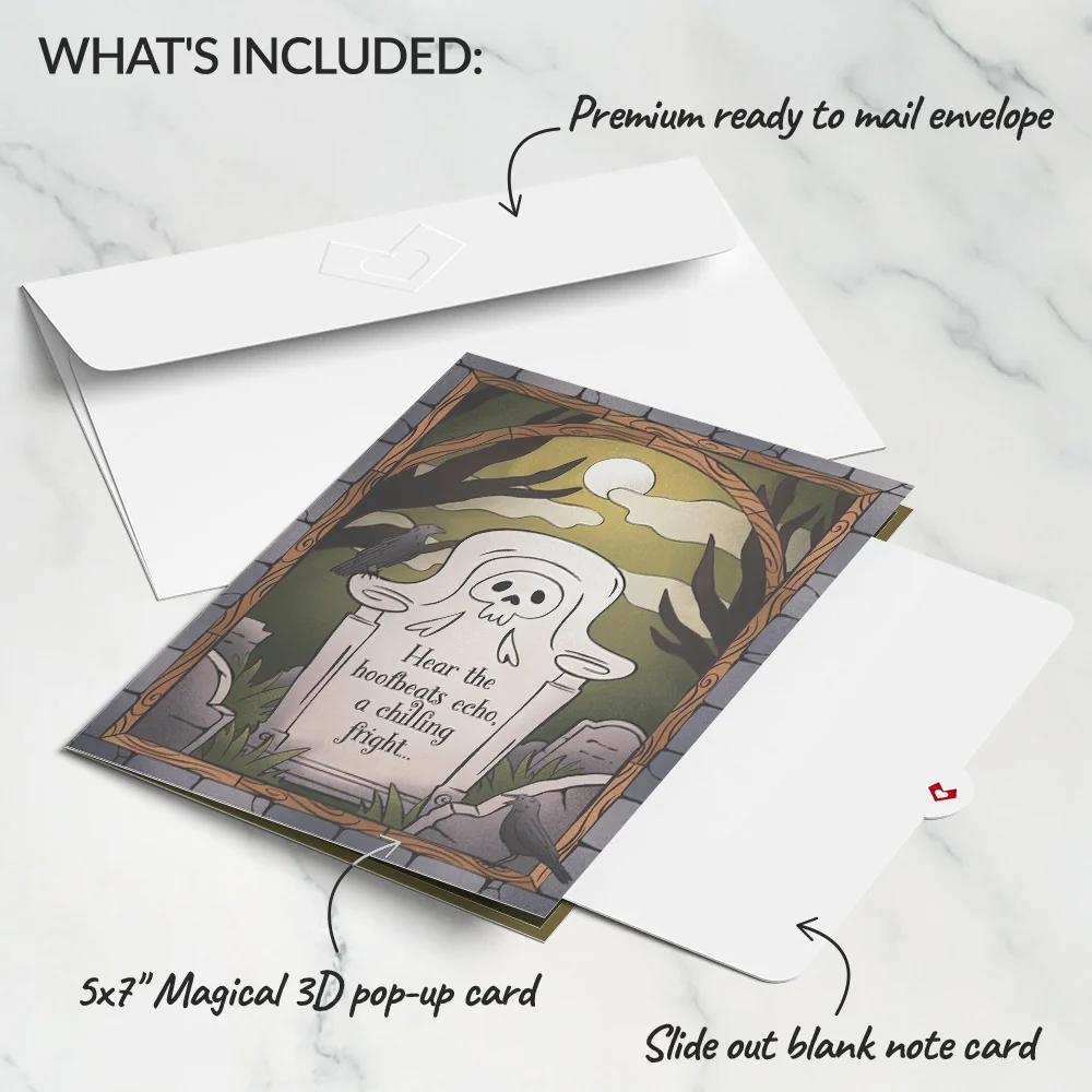 Lovepop Headless Horseman Halloween Pop-Up Card - Image 5