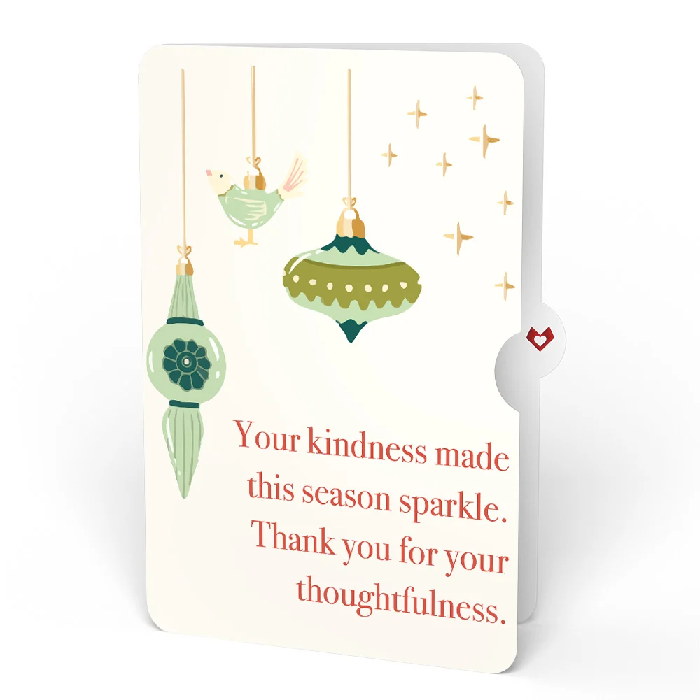Lovepop The Nutcracker Christmas Magic Music and Lights Pop-Up Card and Twinkling Ornaments Sentiment Set Cream - Image 4