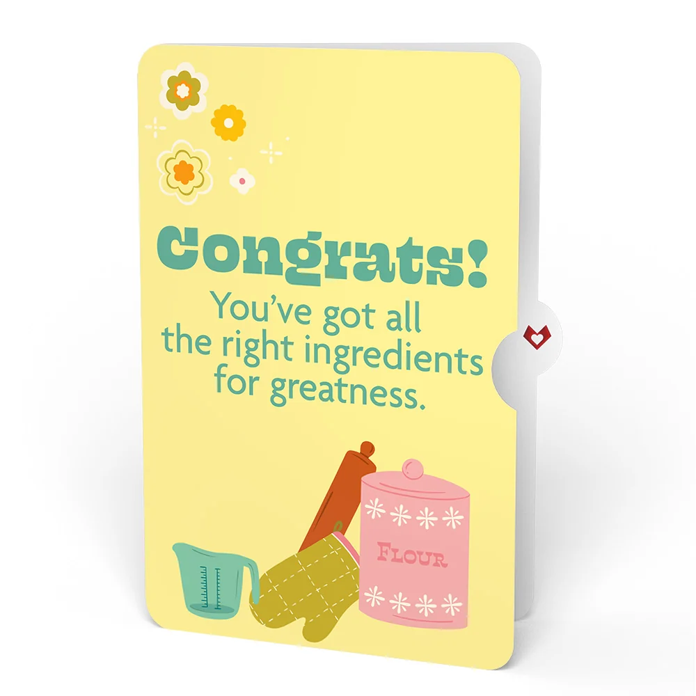 Lovepop You Bake the World a Better Place Congratulations Pop-Up Card and Sentiment Set Bowl - Image 4
