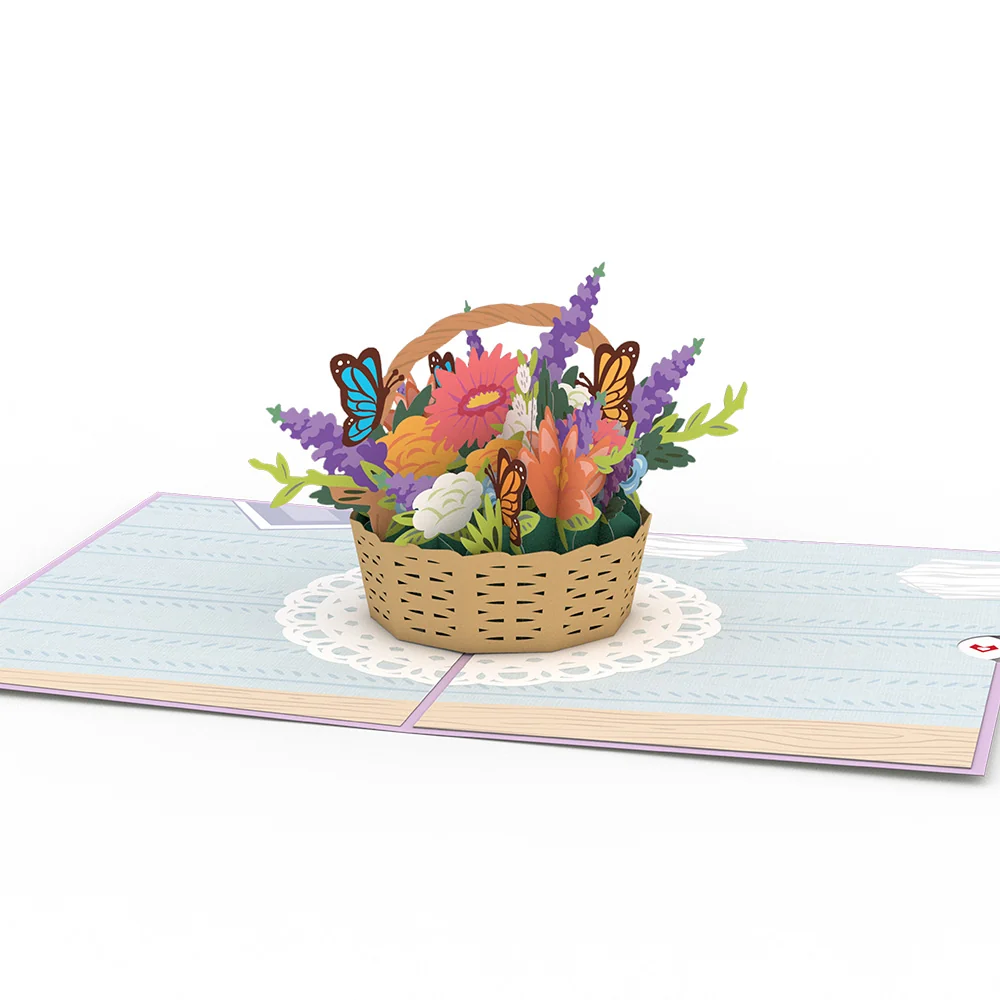 Lovepop Flower Basket Pop-Up Card - Image 3