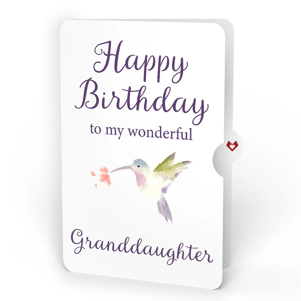 Lovepop Love in Bloom Hummingbird Birthday Pop-Up Card and Sentiment Set for Granddaughter - Image 4
