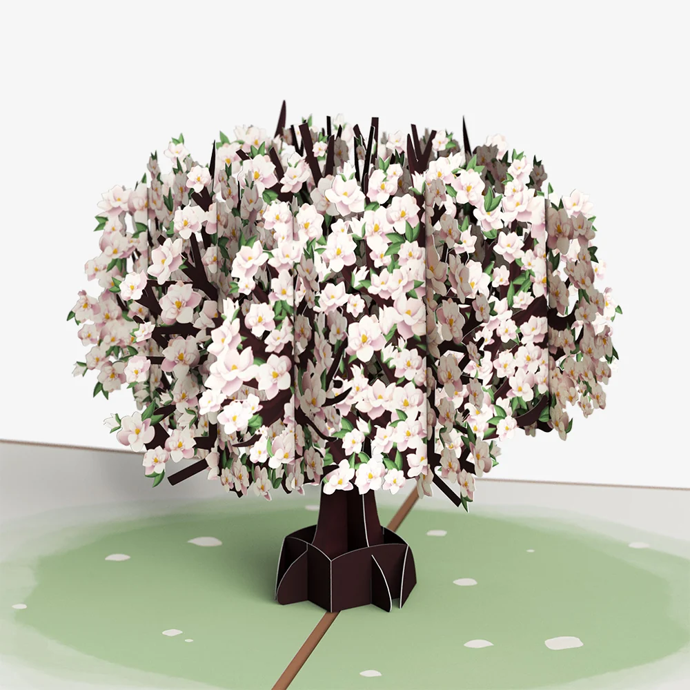 Lovepop Pink Magnolia Tree Weddings Pop-Up Card and Spanish Lasting Love Sentiment Set - Image 3