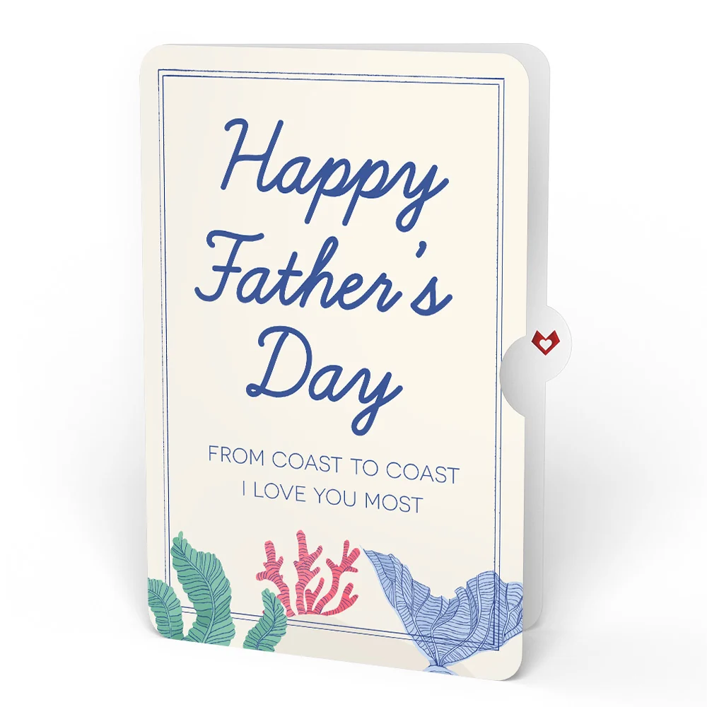 Lovepop Coastal Treasure Father’s Day Glitter Bouquet and Sentiment Set for Dad Vase - Image 4