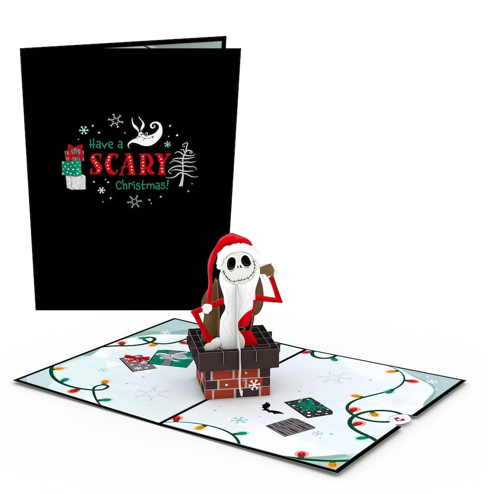 Lovepop Disney Tim Burton’s The Nightmare Before Christmas Santa Jack Pop-Up Card & Flower Buds Bouquet Bundle - Image 3