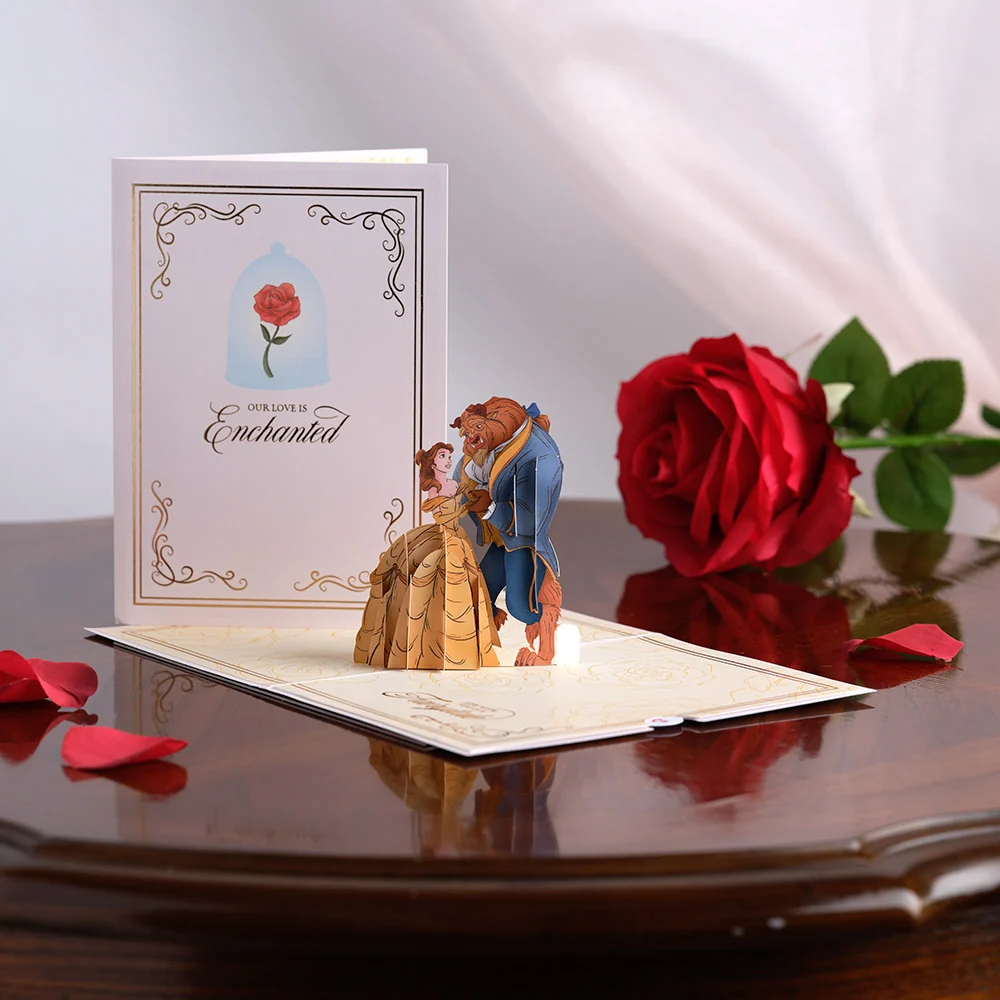 Lovepop Disney's Beauty and The Beast Enchanted Love Pop-Up Card - Image 7