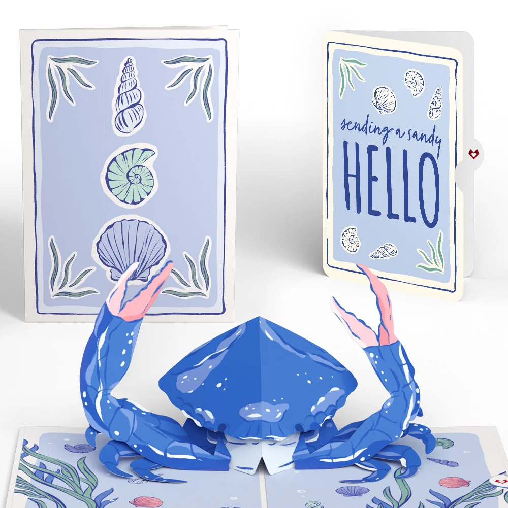 Lovepop Blue Crab Thinking of You Pop-Up Card and Sentiment Set