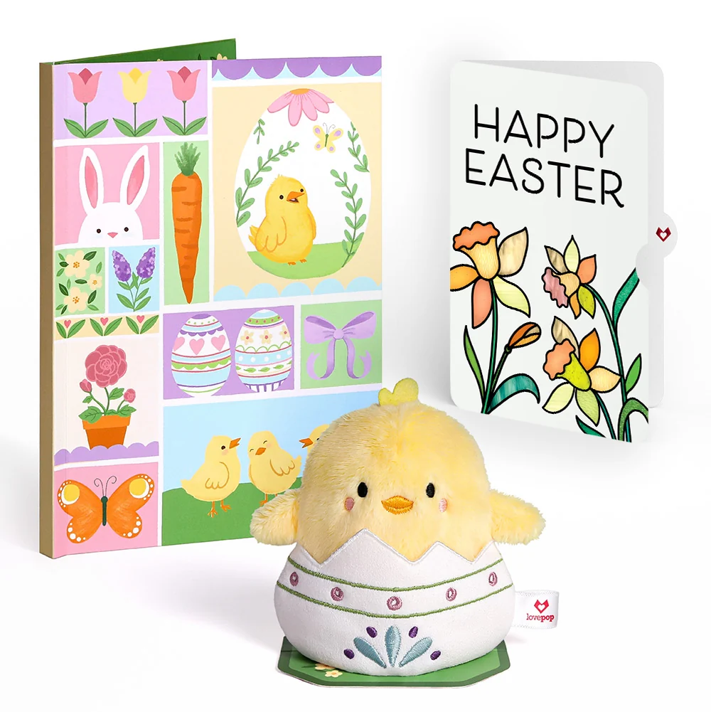 Lovepop Spring Chick Easter Plushpop Card and Sentiment Set