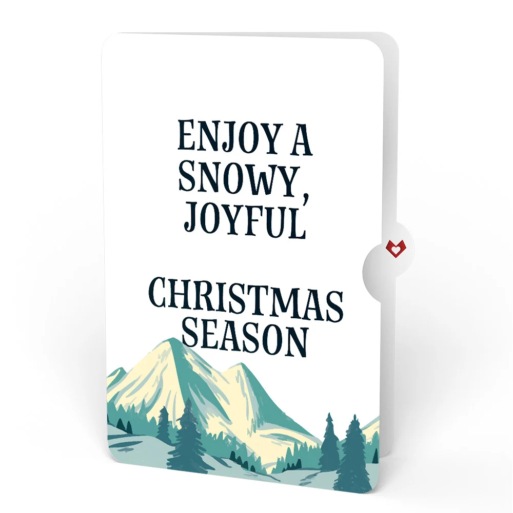 Lovepop Mountain Snowboard Adventure Christmas Pop-Up Card and Sentiment Set Cream - Image 4