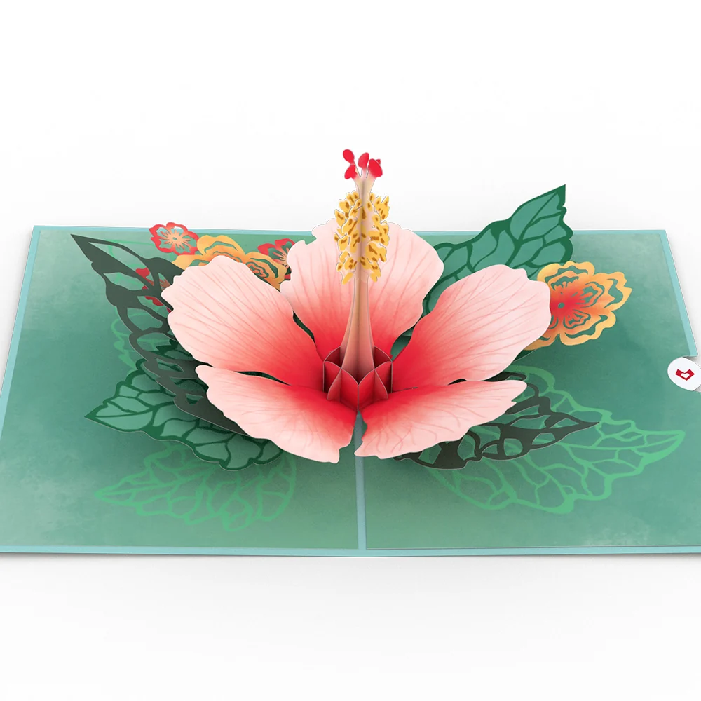Lovepop Hibiscus Bloom Pop-Up Card - Image 3