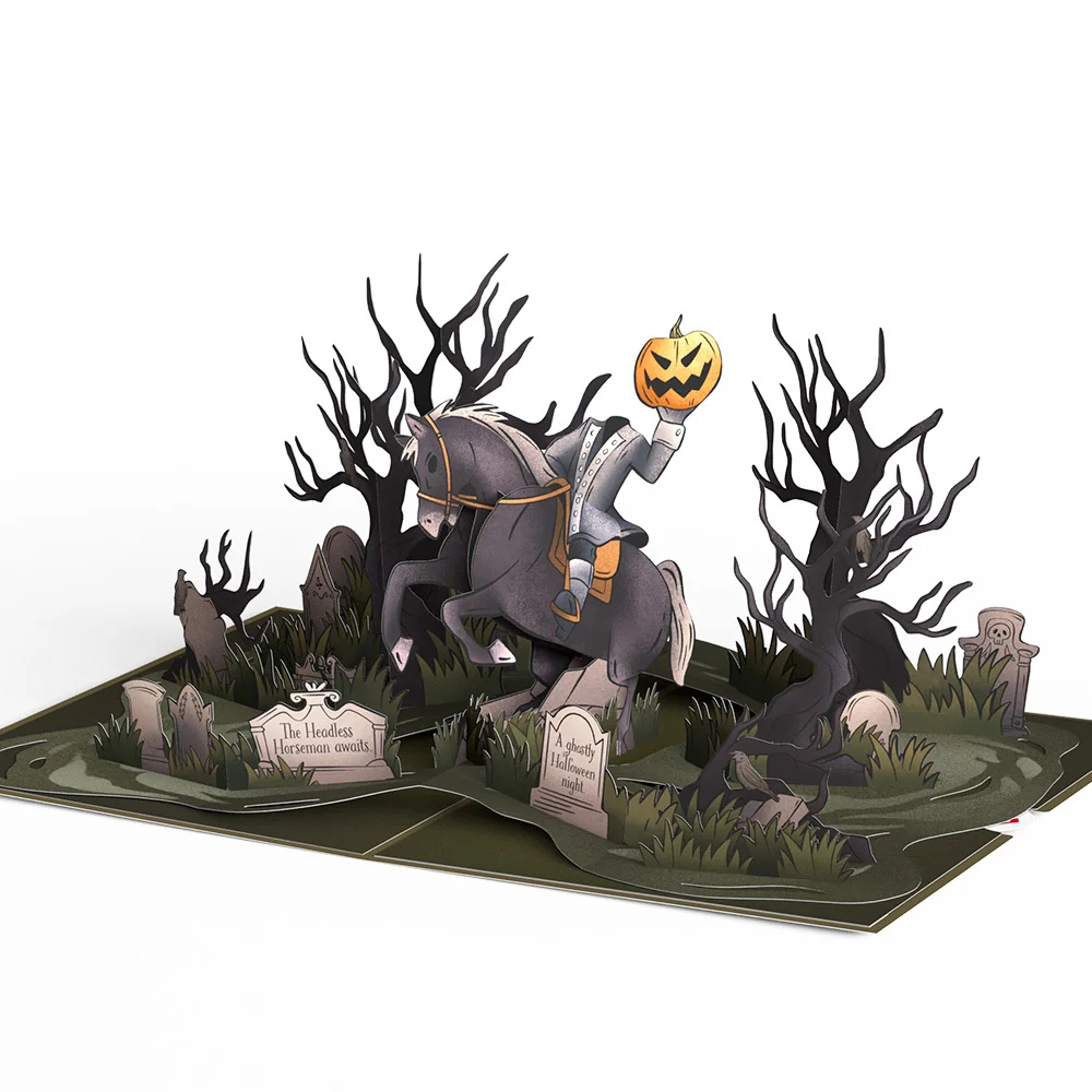 Lovepop Headless Horseman Halloween Pop-Up Card - Image 3