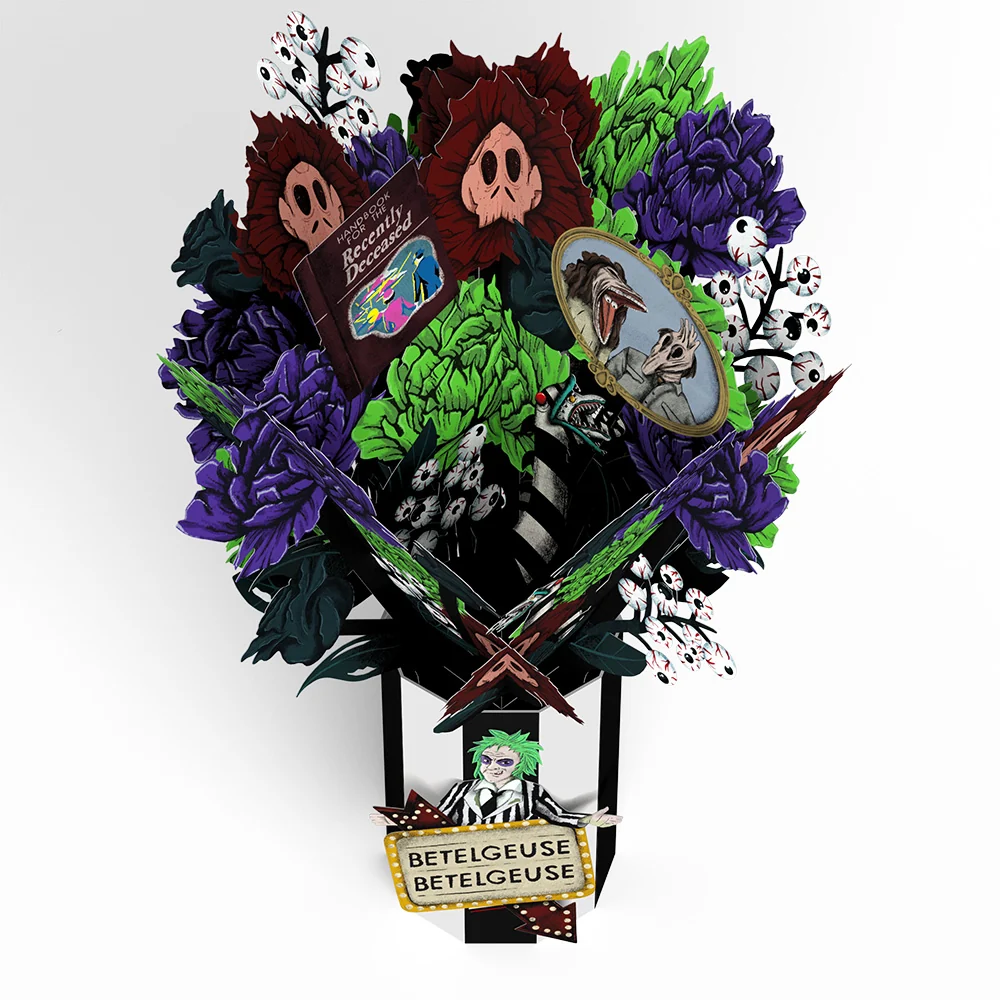 Lovepop Beetlejuice Birthday Pop-Up Card & Bouquet Bundle - Image 7