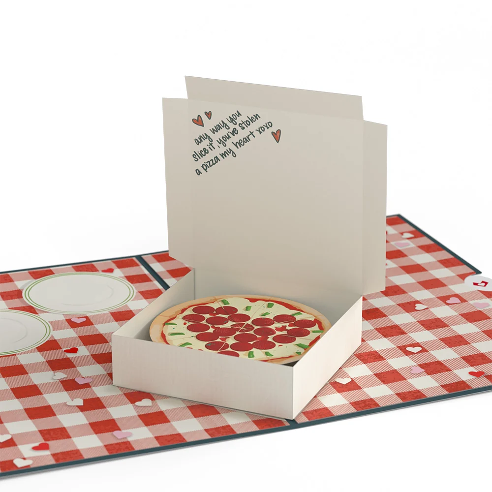 Lovepop Pizza Love Valentine Pop-Up Card and Sentiment Set for Grandson - Image 3