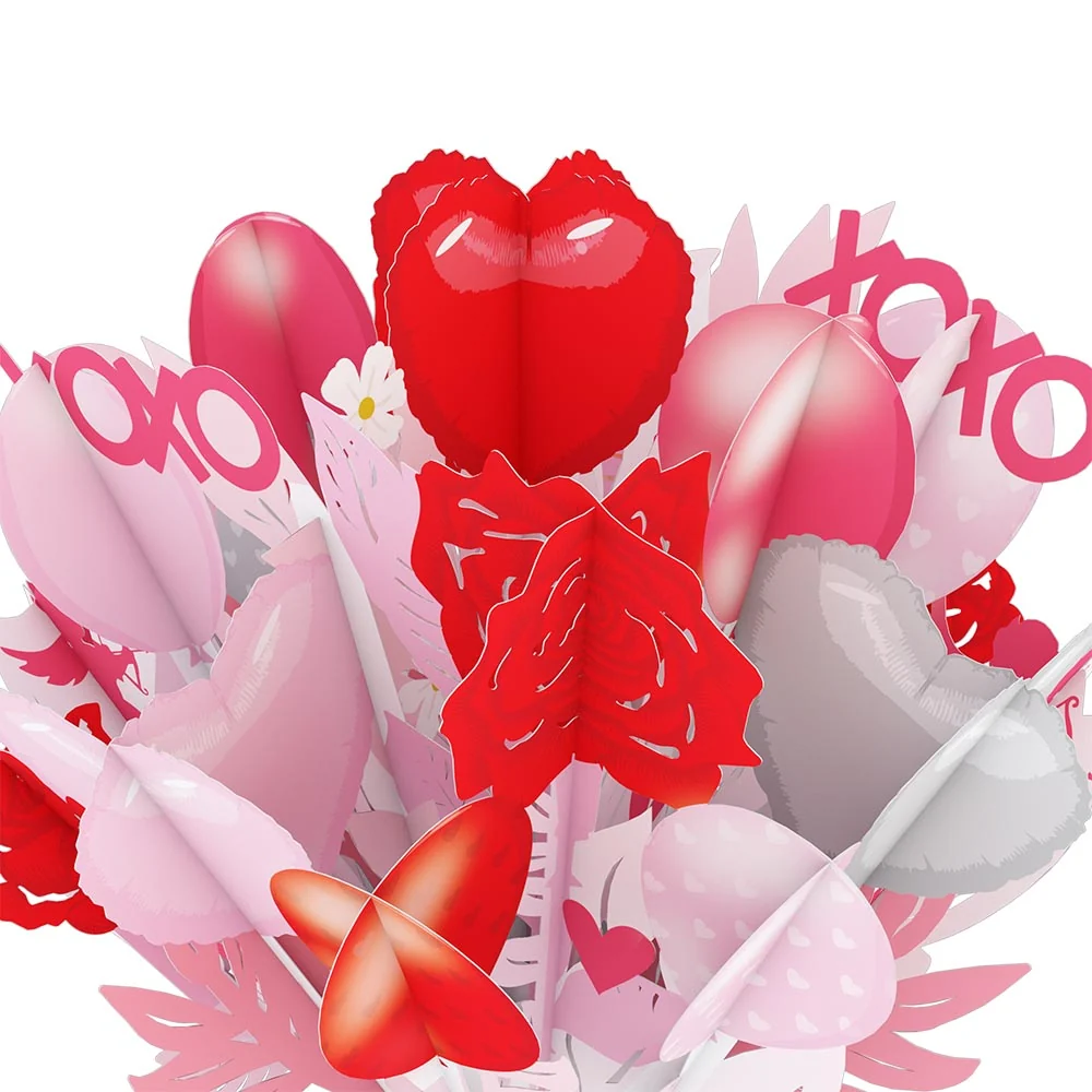 Lovepop XOXO Love Balloon Valentine's Day Bouquet Vase - Image 2
