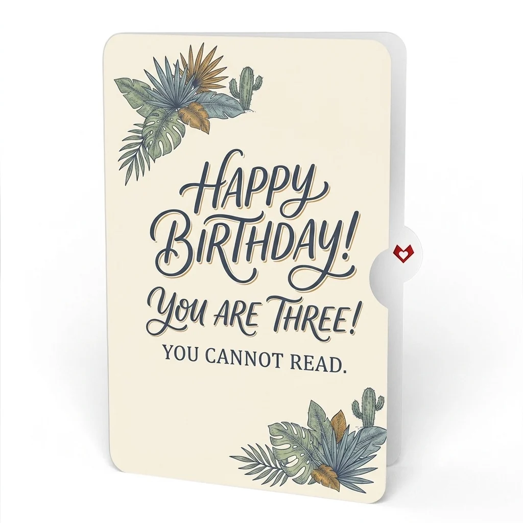 Lovepop Stegosaurus 3rd Birthday Pop-Up Card and Sentiment Set Plate - Image 4