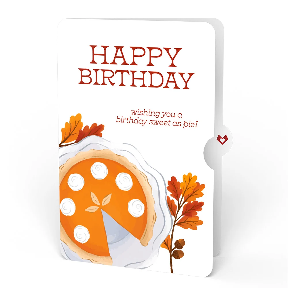 Lovepop Pumpkin Pie Birthday Pop-Up Card and Sentiment Set Cream - Image 4