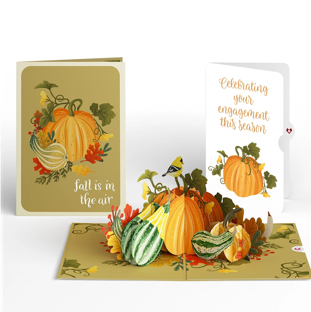 Lovepop Fall is in the Air Engagement Pop-Up Card and Sentiment Set