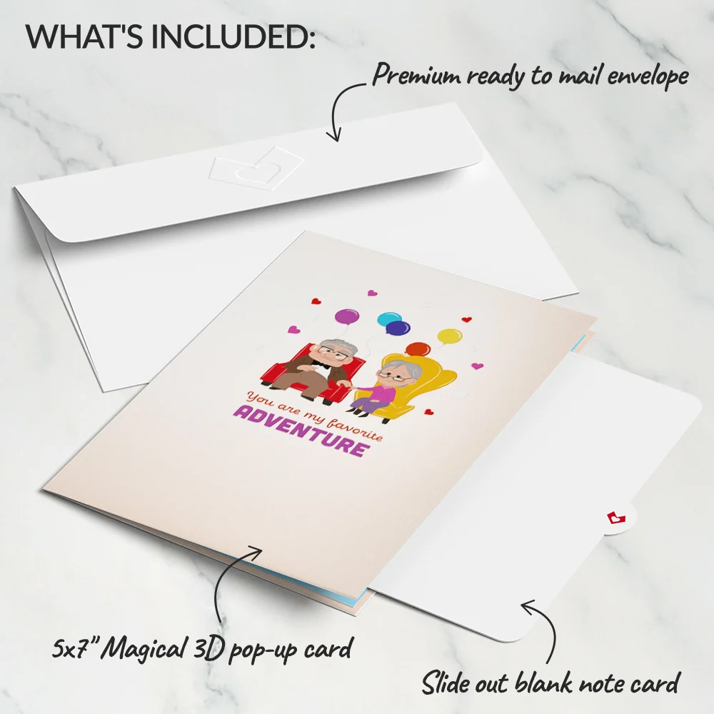 Lovepop Disney and Pixar Up My Greatest Adventure Valentine Pop-Up Card - Image 5