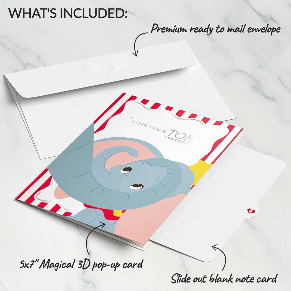 Lovepop Disney's Dumbo Love You a Ton Pop-Up Card - Image 5