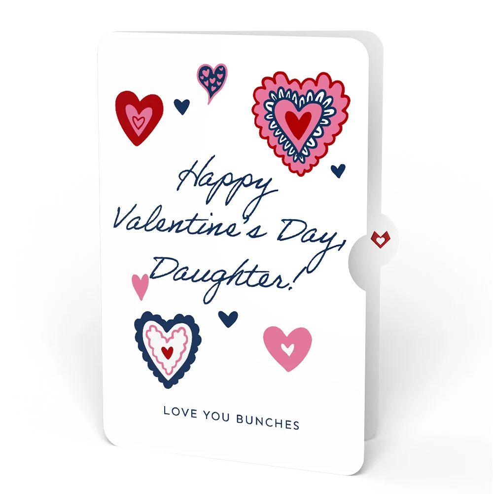 Lovepop Hey, Love Bug! Pop-Up Card and Heart Motif Valentine Sentiment Set for Daughter - Image 4
