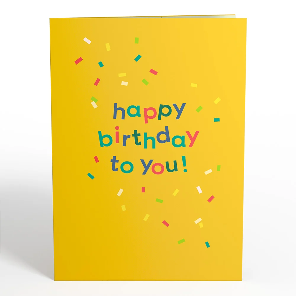 Lovepop Happy Birthday Confetti Cake Music and Lights Pop-Up Card - Image 5