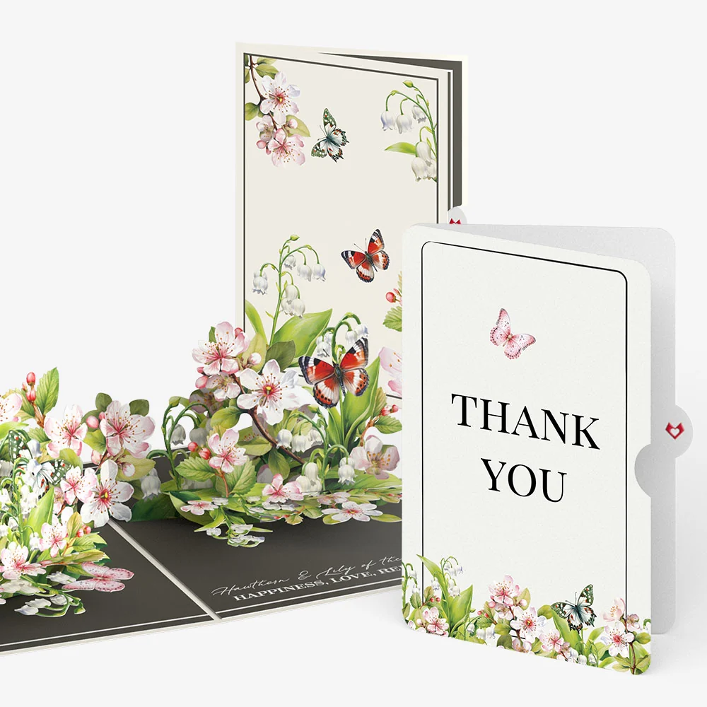 Lovepop Born to Bloom: May Birth Month Flowers Thank You Pop-Up Card and Sentiment Set