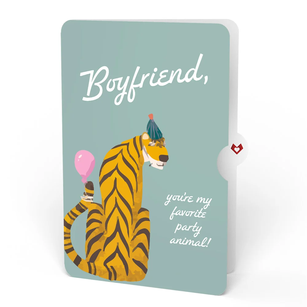 Lovepop Party Animals Birthday Pop-Up Card and Sentiment Set for Boyfriend - Image 4