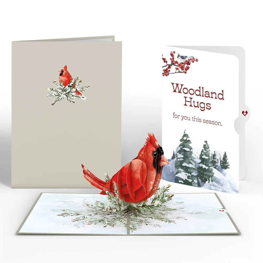 Lovepop Winter Cardinal Pop-Up Card and Sentiment Set