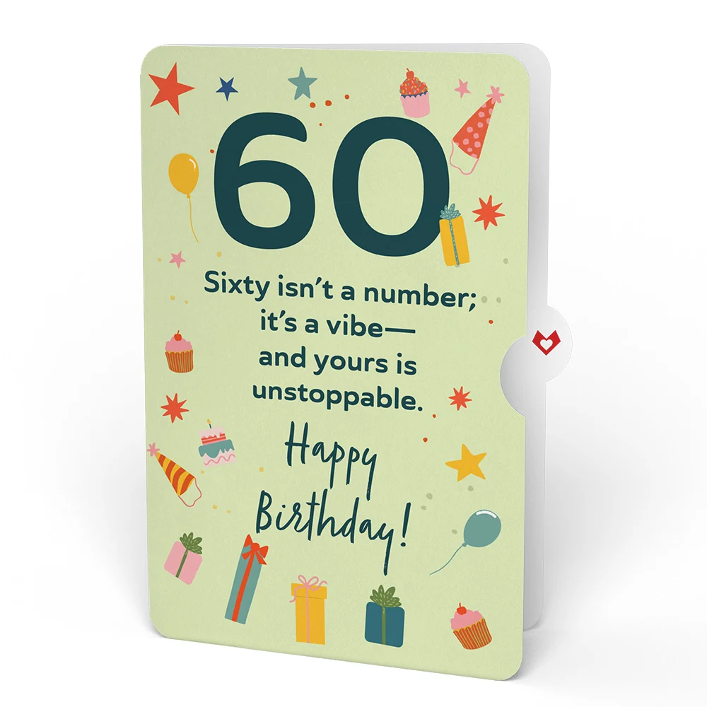 Lovepop Party Cats 60th Birthday Pop-Up Card and Sentiment Set - Image 4