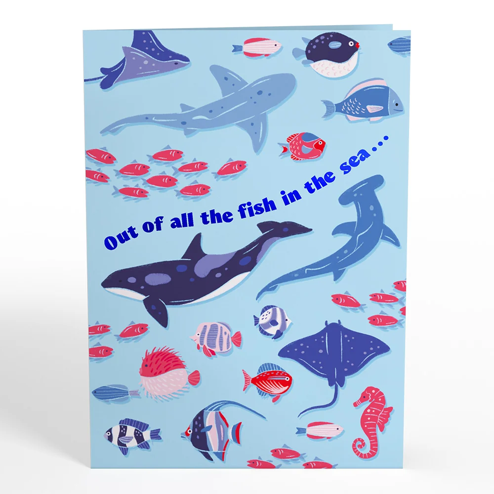 Lovepop I Chews You Shark Pop-Up Card - Image 6