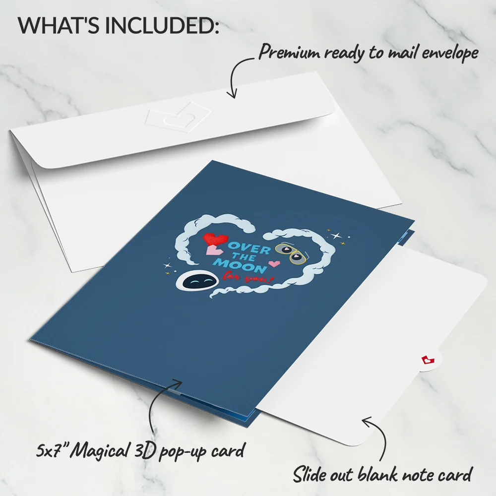 Lovepop Disney and Pixar's WALL•E Over The Moon For You Pop-Up Card - Image 6
