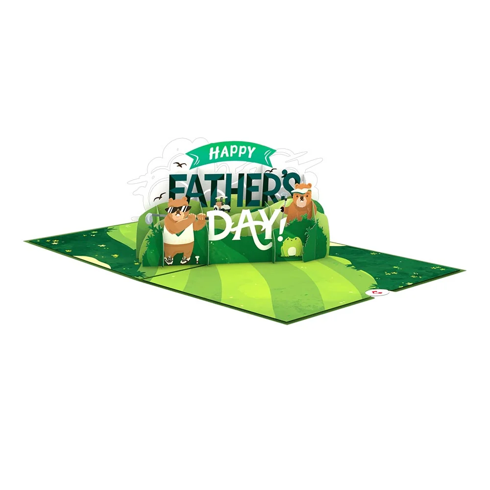 Lovepop Happy Father's Day Golf Pop-Up Card Bag - Image 3