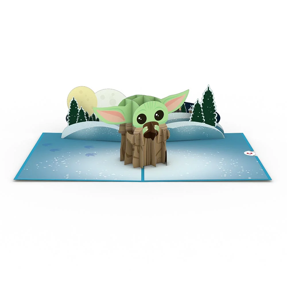 Lovepop Star Wars The Mandalorian The Child: Warm Holiday Wishes Pop-Up Card - Image 3