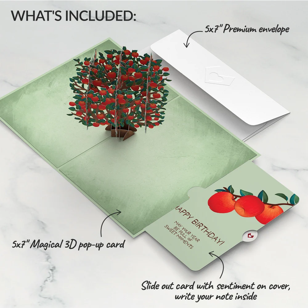Lovepop Apple Tree Birthday Pop-Up Card and Sentiment Set - Image 2