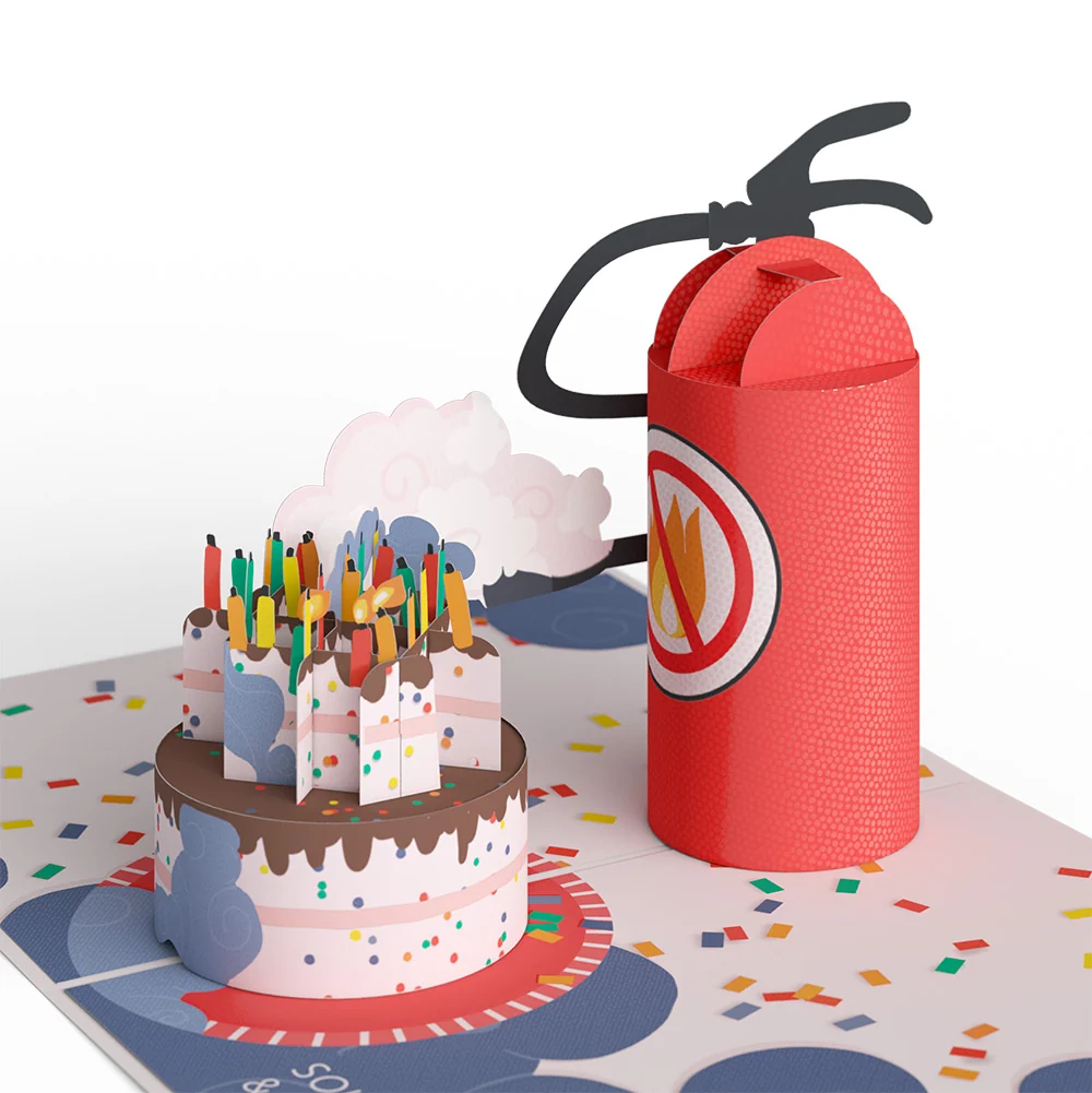 Lovepop Holy Smokes You're Old Birthday Pop-Up Card and Parenthood Humor Sentiment Set Candle - Image 3