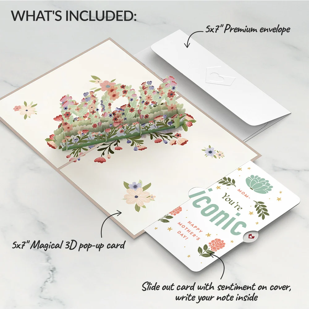 Lovepop Floral Mom Mother’s Day Pop-Up Card and Iconic Bloom Sentiment Set for Mom - Image 2