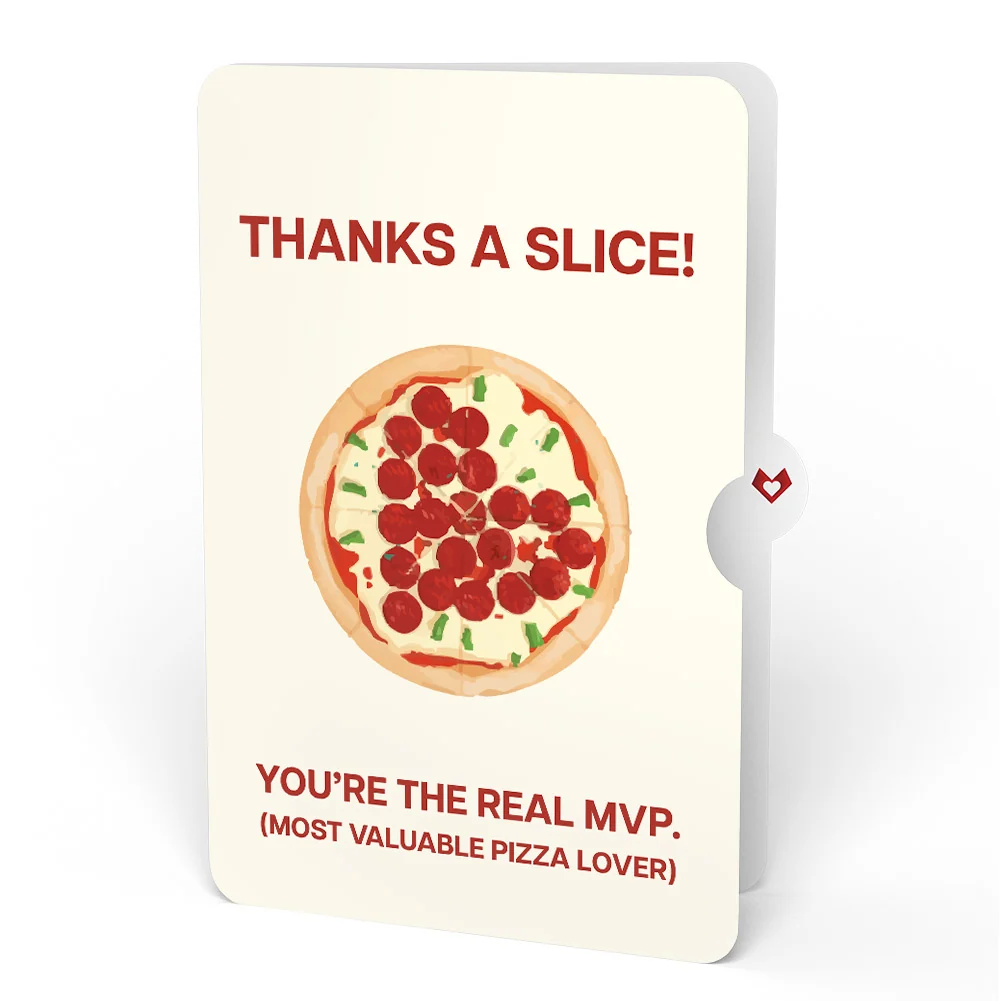 Lovepop Pizza Love Thank You Pop-Up Card and Sentiment Set - Image 4